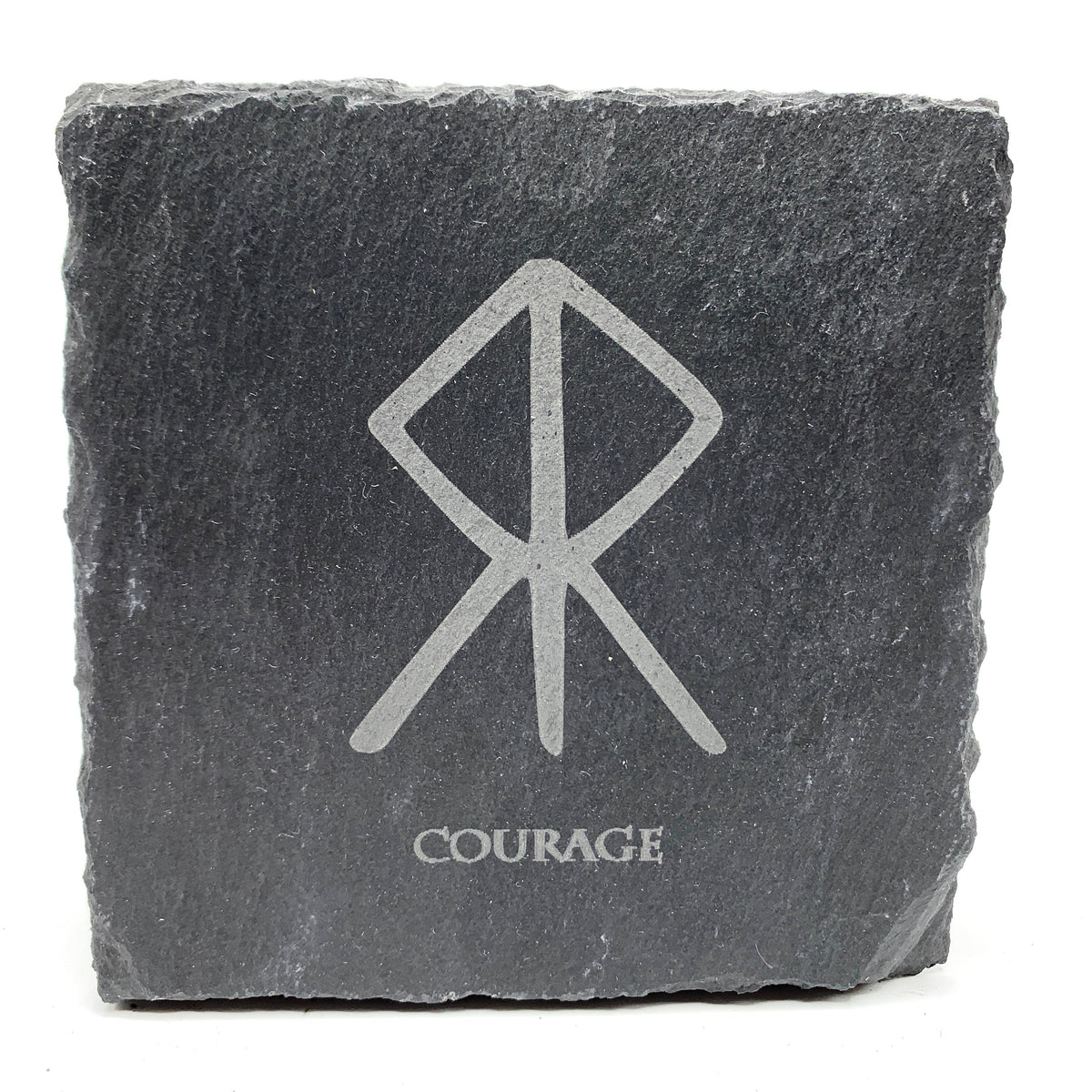 Courage - Viking Rune - Slate Coaster – bolasmidjan